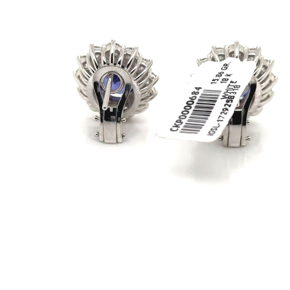 10.33 Karat Tanzanite Küpe