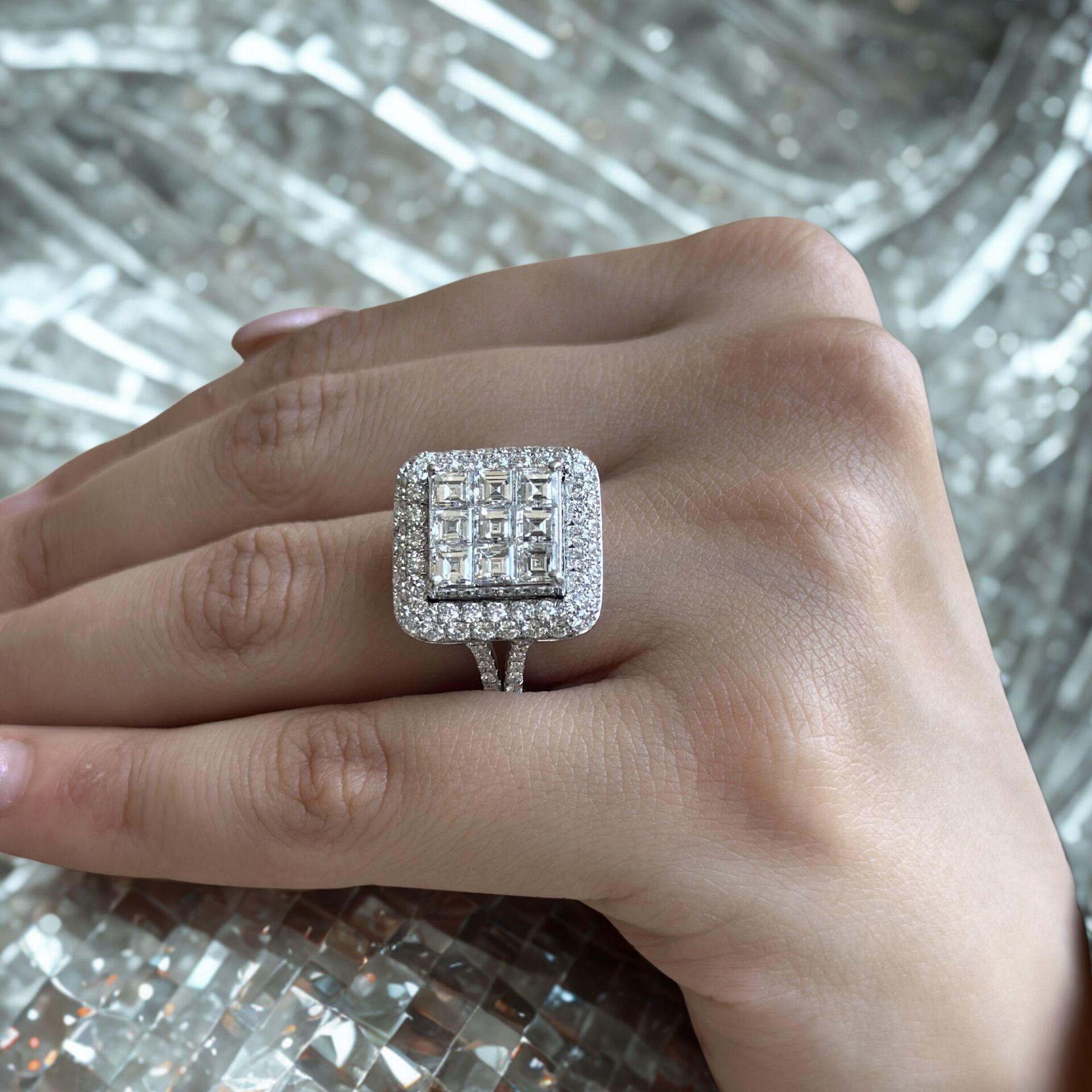 3.60 Karat Pırlanta Baget Yüzük