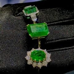 7.90 Karat Zümrüt 18K Sarı Altın Yüzük