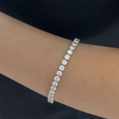 13.33 Karat Pırlanta 18K Su Yolu Bileklik