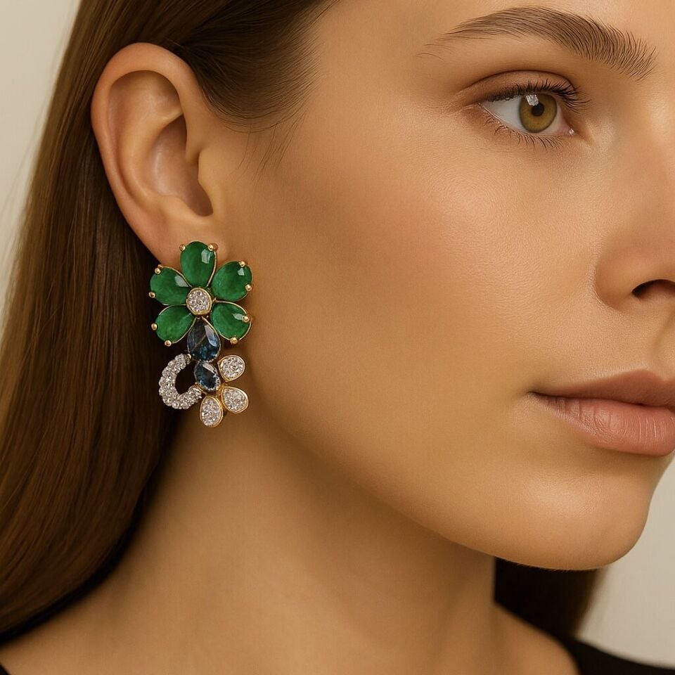 Rafi Roy Özel Tasarım Küpe Yüzük Set