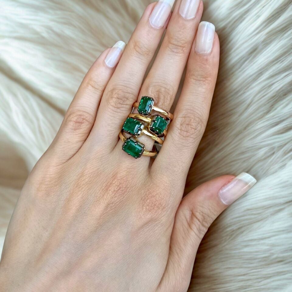 1.24 Karat Zümrüt Yüzük