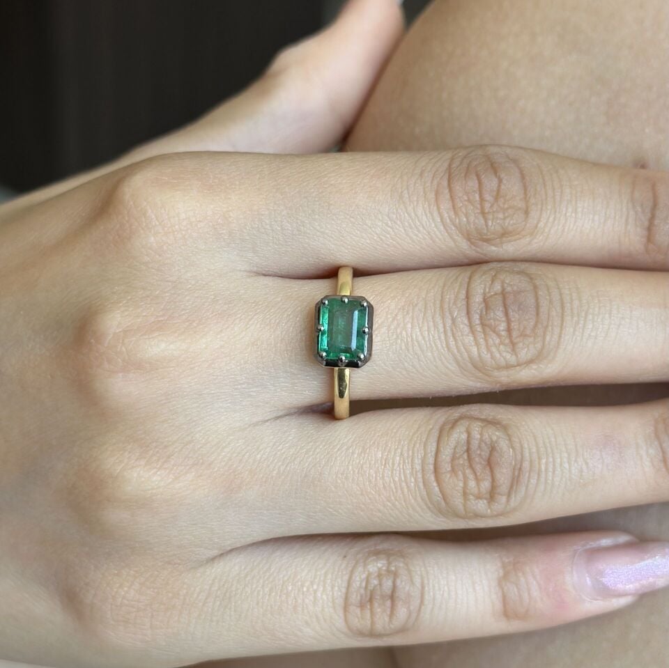 1.48 Karat  Zümrüt Yüzük