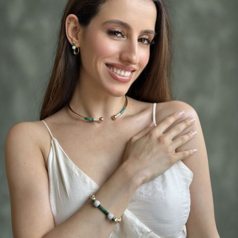 Tasarım Kolye - Küpe - Bileklik Set