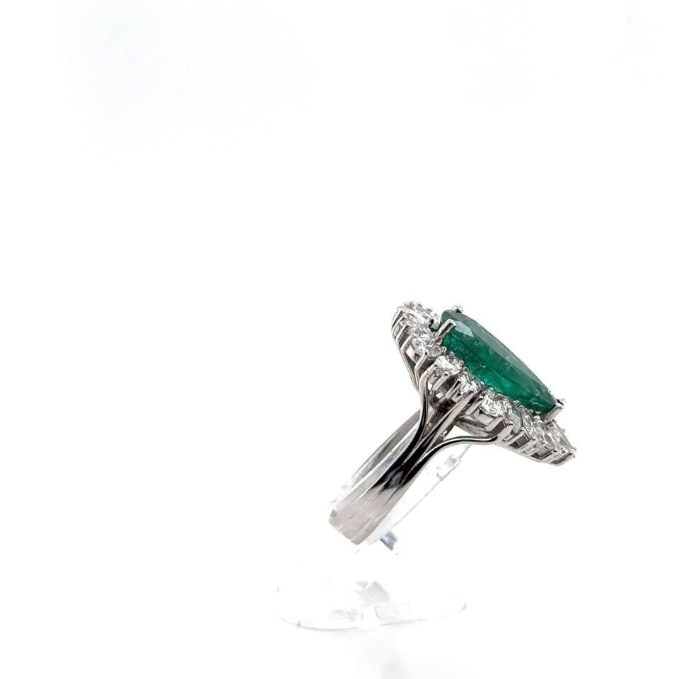 2.80 Karat Pırlanta Kolombiya Zümrüt Yüzük