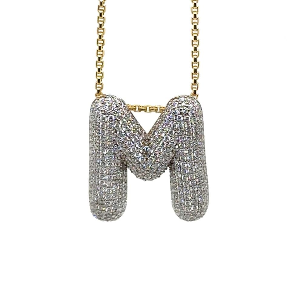 3.60 Karat Pırlanta Harf Kolye