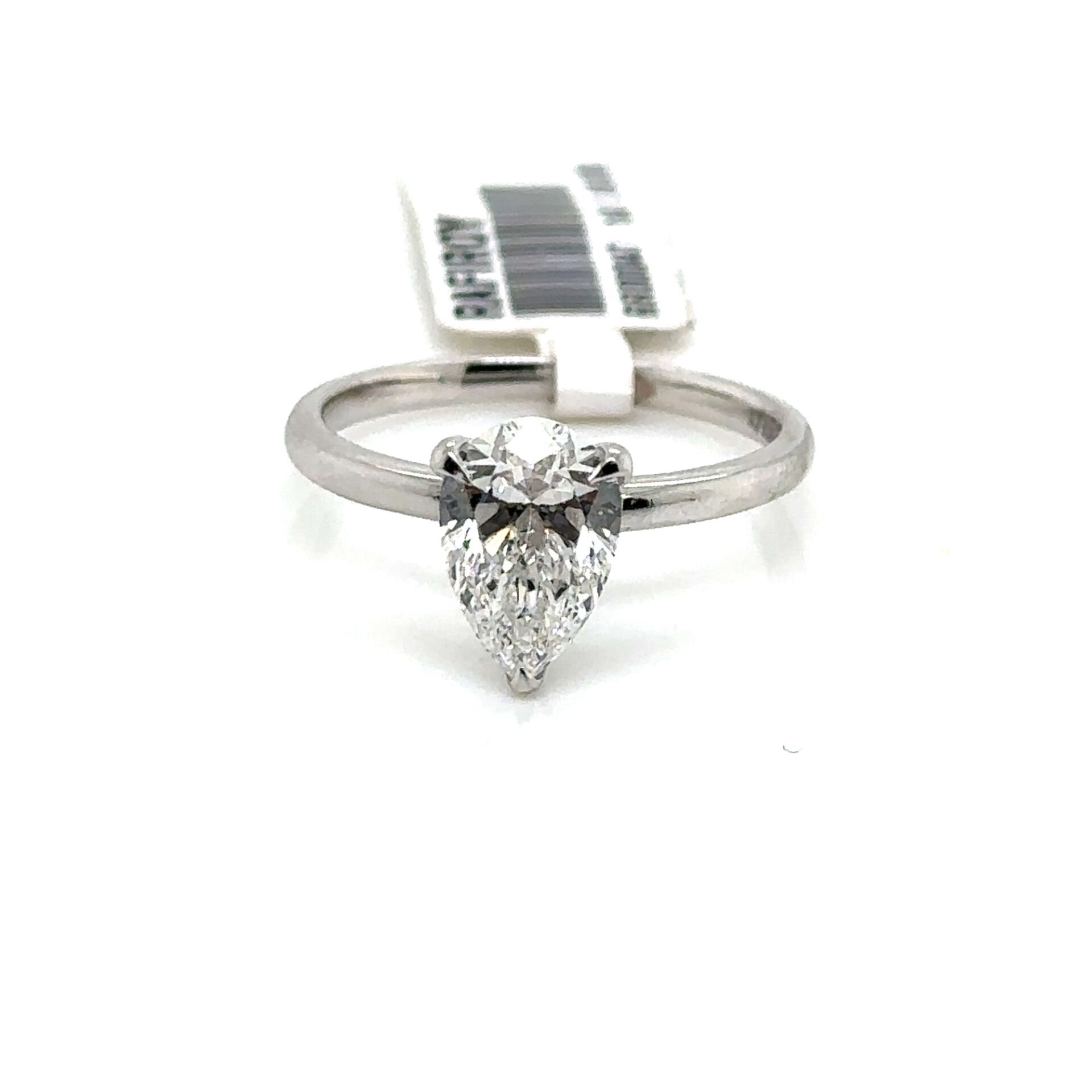 1.51 Karat Pırlanta Damla Tektaş Yüzük